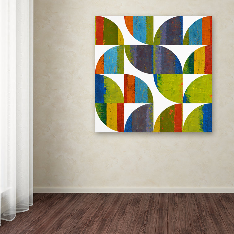Wrought Studio 'Quarter Rounds 1.0' Painting Print on Wrapped Canvas